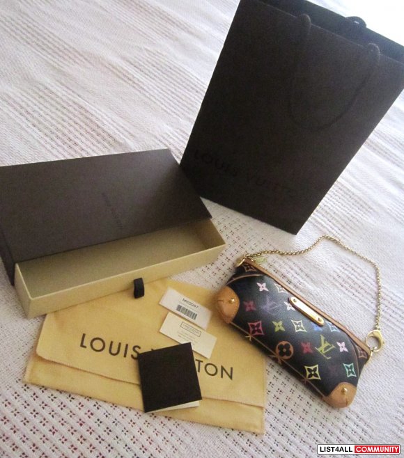 Louis Vuitton Takashi Murakami Pochette Milla Clutch Bag