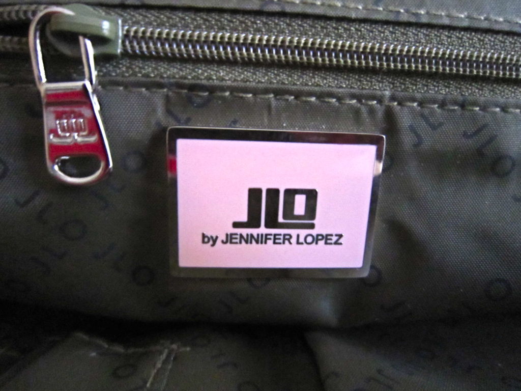 "JLO" Jennifer Lopez Green Clutch