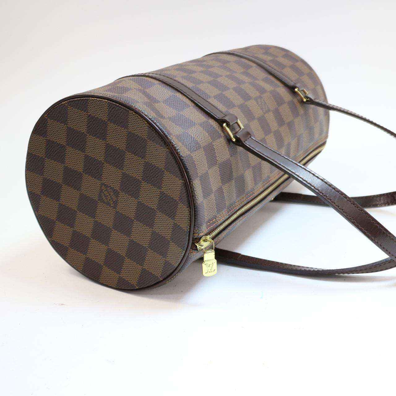 Louis Vuitton Damier Ebene Papillon Handbag W/Pouch