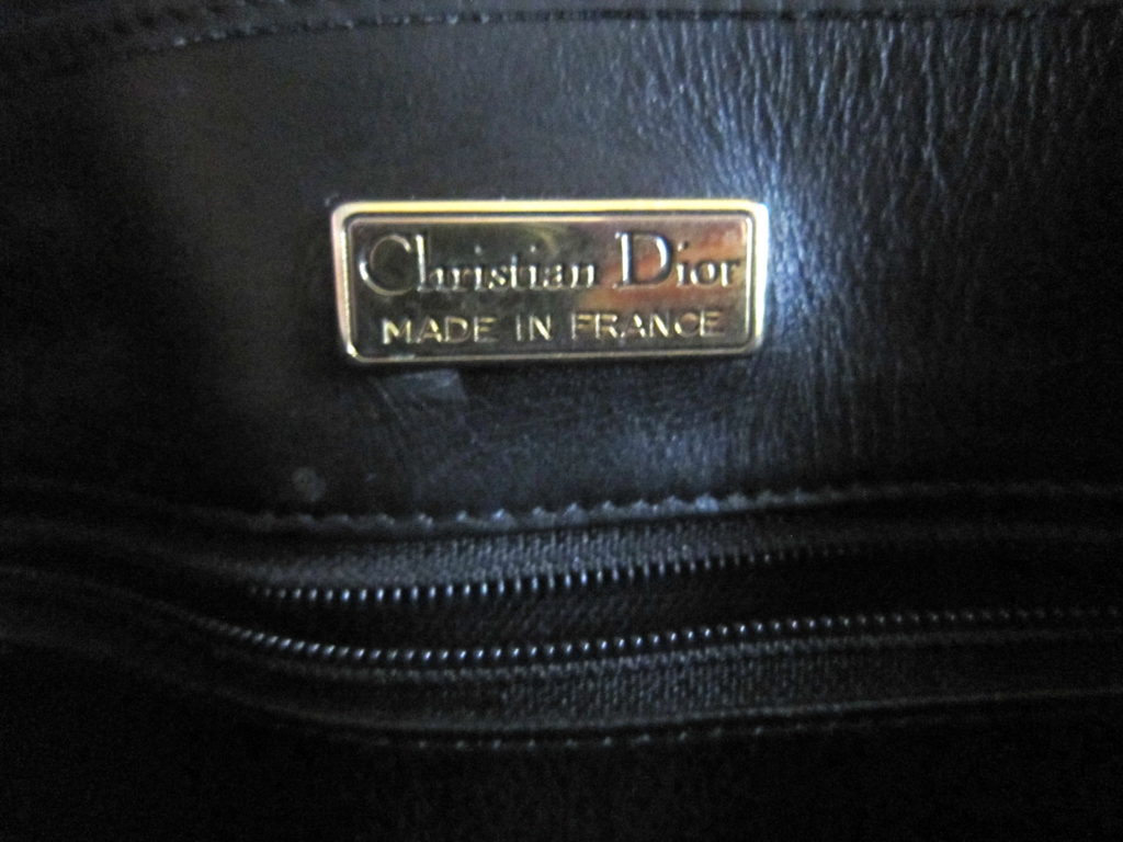 Christian Dior Vintage Leather Tote Bag