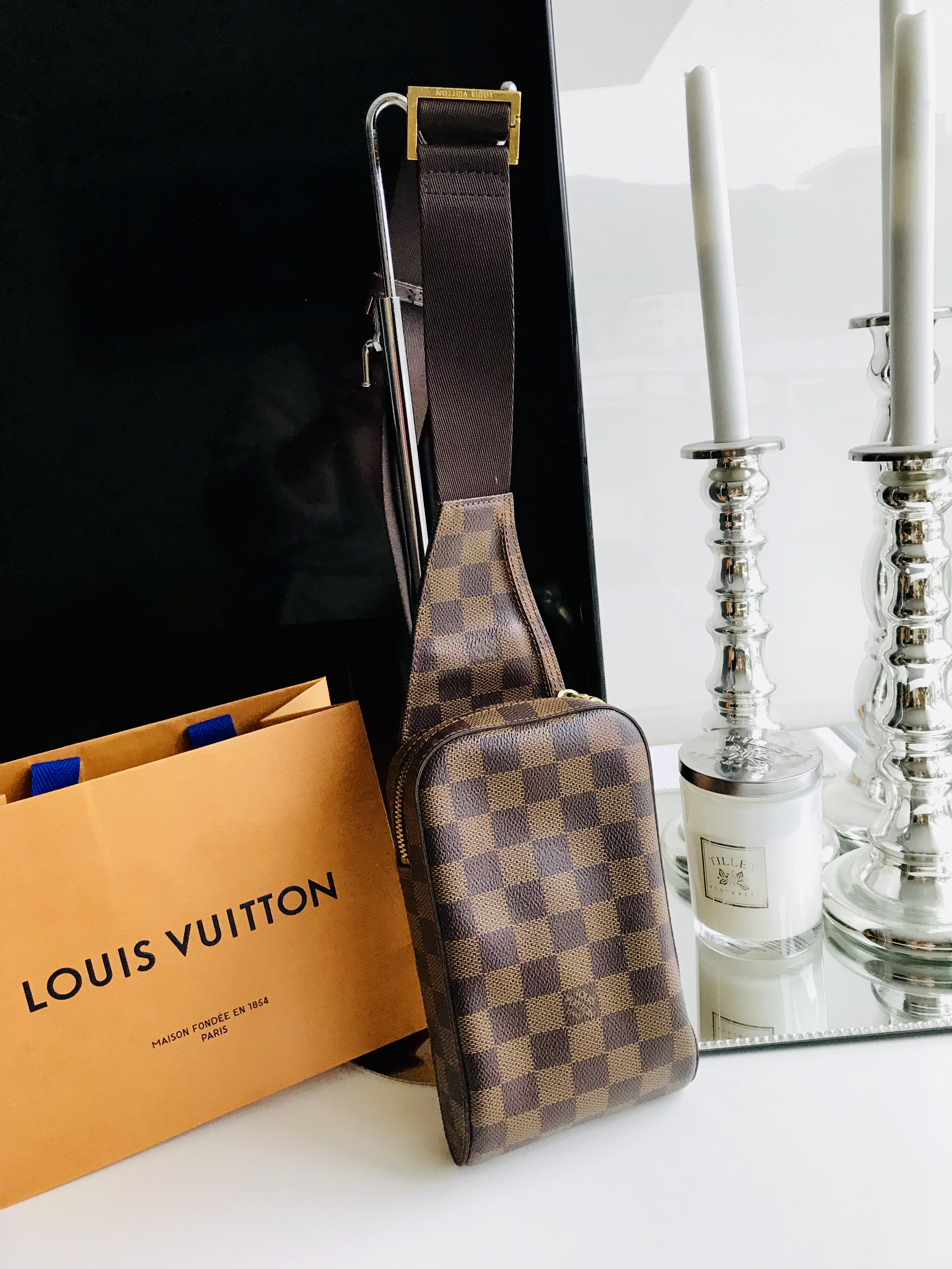 Louis Vuitton Damier Ebene Geronimos Crossbody Bag