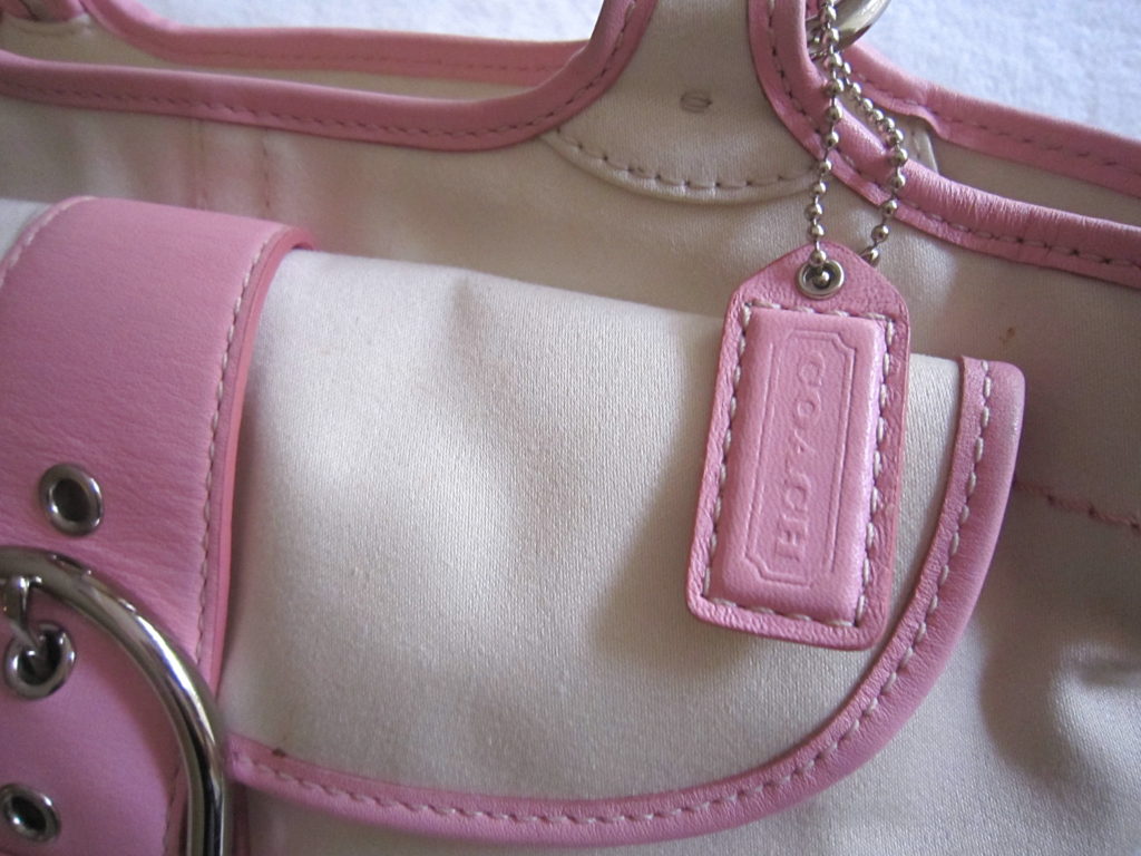 Coach 1882 Soho Twill Pink Tote