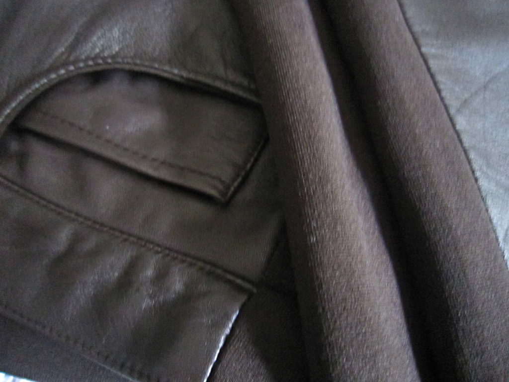 Absolu Brown Leather Pants / Medium