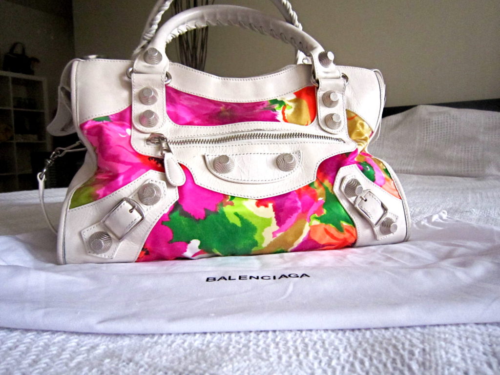 Balenciaga Floral Multicolor Handbag