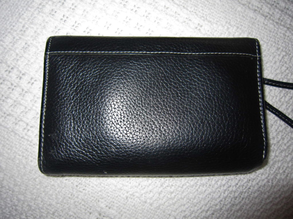 Chloe Black Leather Zip Wallet