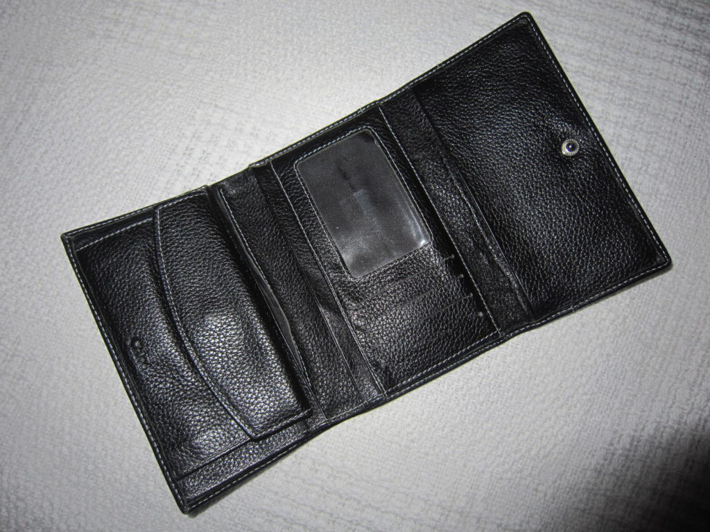 Chloe Black Leather Zip Wallet