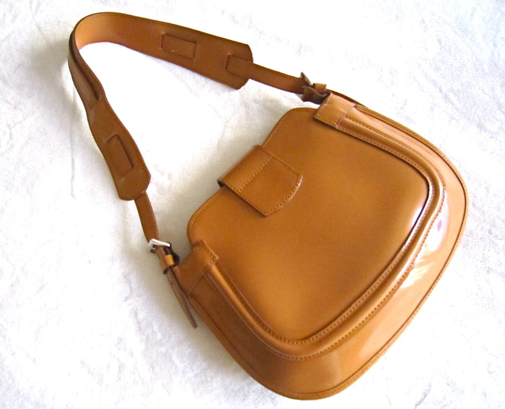 Browns Couture Mustard Leather Shoulder Bag