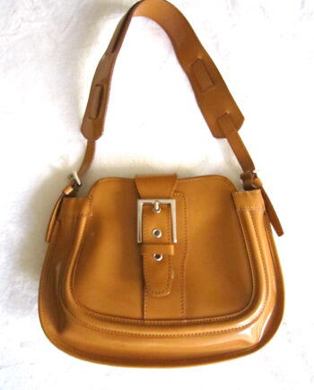 Browns Couture Mustard Leather Shoulder Bag