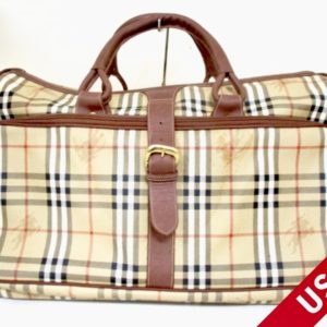 Burberry Haymarket Check Duffel Bag