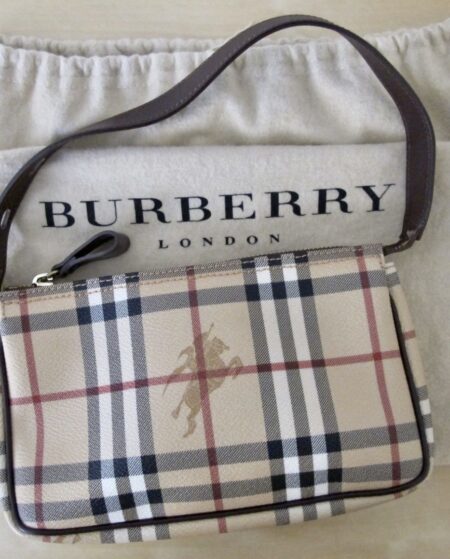 Burberry Nova Check Baguette Shoulder Bag