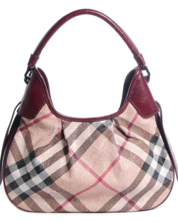 Burberry Nova Check Brooklyn Hobo Bag