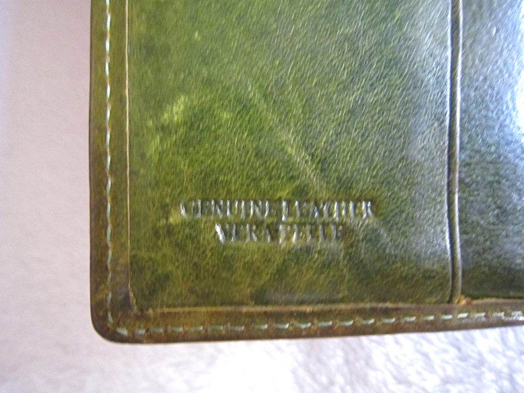 Cavalieri Green Leather Vera Pelle Wallet