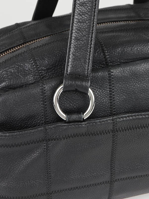 chanel black caviar leather bag