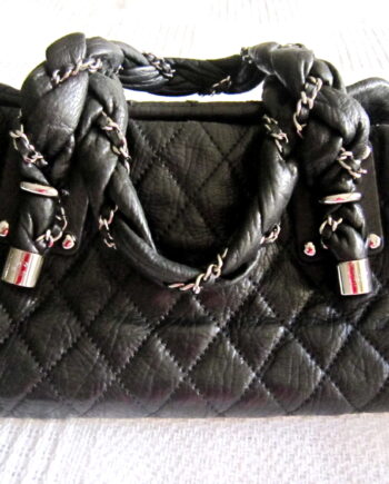 Chanel Limited Edition Lambskin Lady Braid Bowler Purse