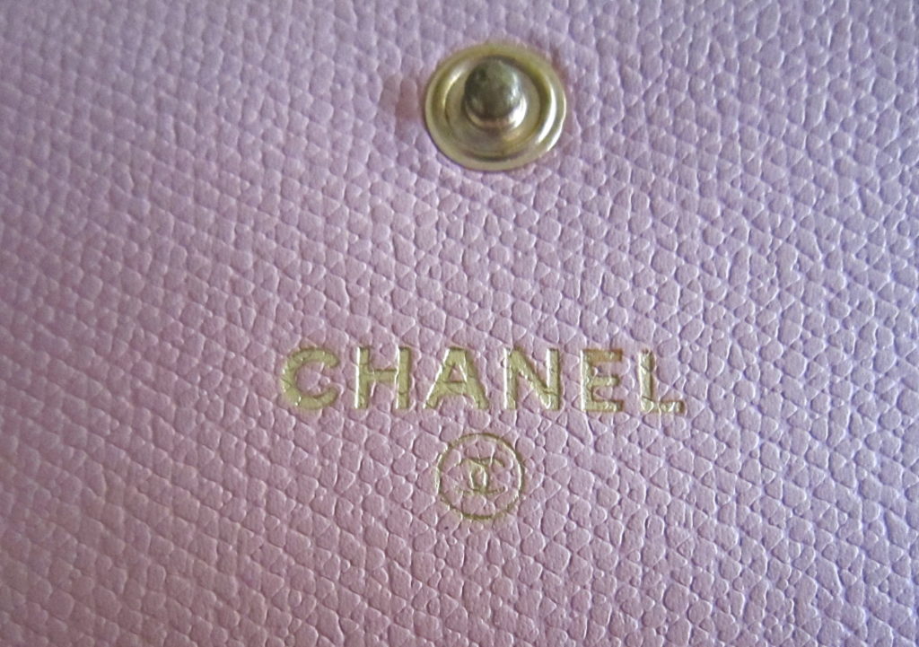 Chanel Pink Leather Gold Medallion French Bi-Fold Wallet