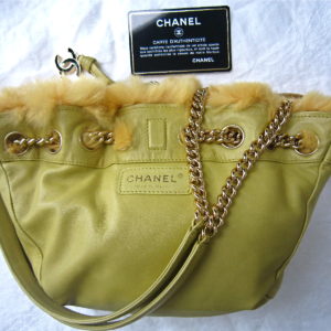 Chanel Rare Reversible Fur & Leather Shoulder Bag