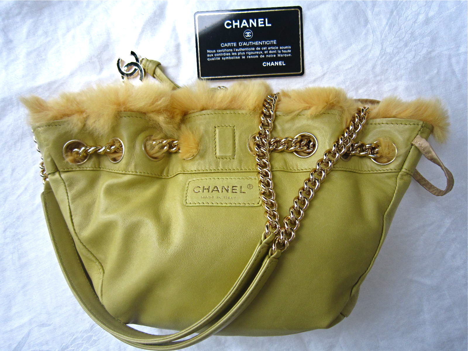 chanel leather pouch vintage