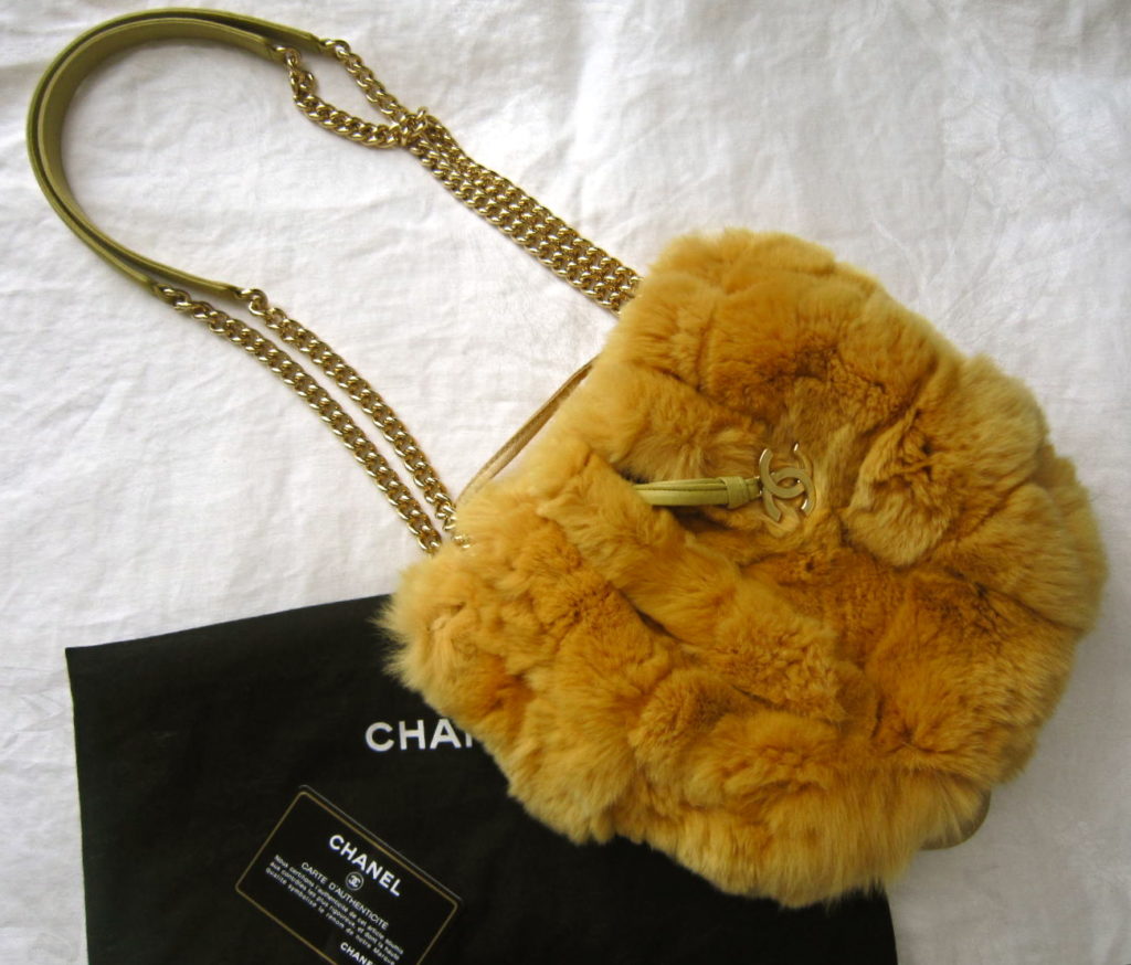 Chanel Rare Reversible Fur & Leather Shoulder Bag