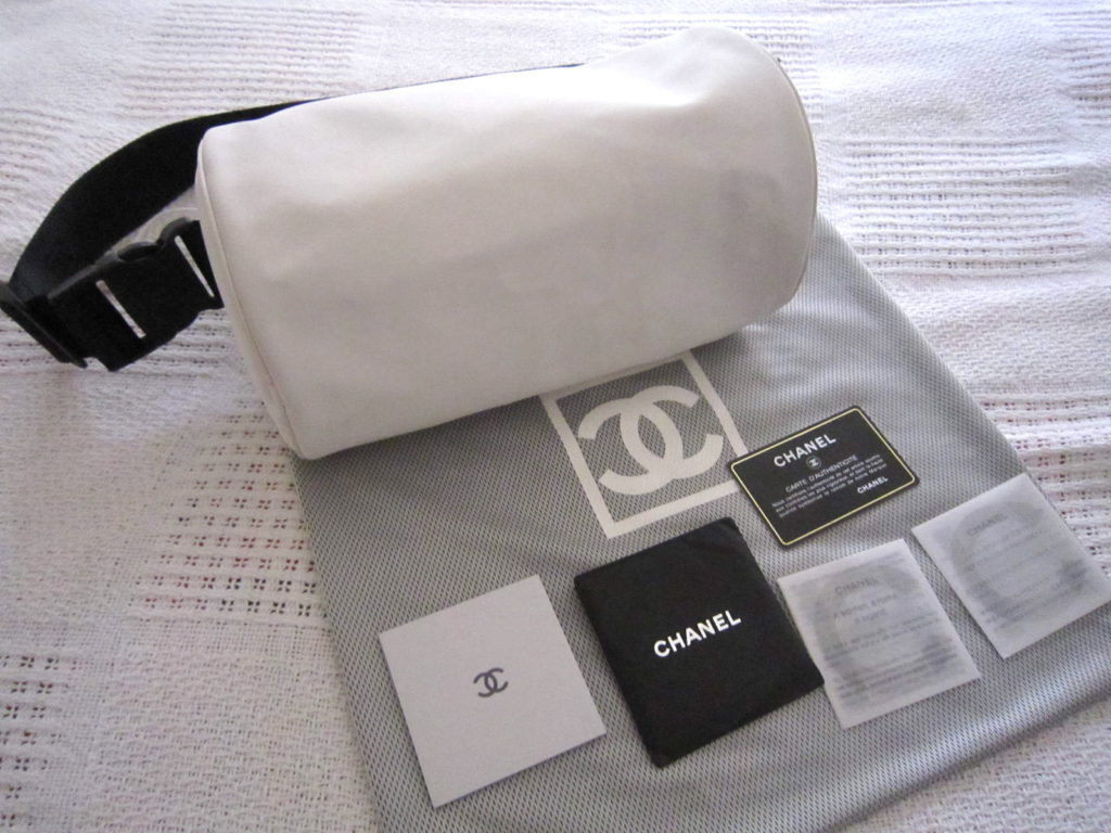 Chanel White Boston 3-Way Messenger Bag