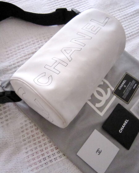 Chanel White Boston 3-Way Messenger Bag