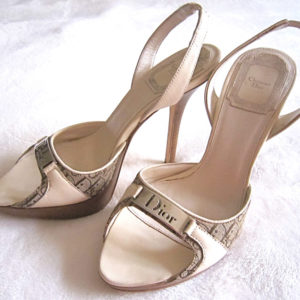 Christian Dior Platform Slingback Signature Sandals