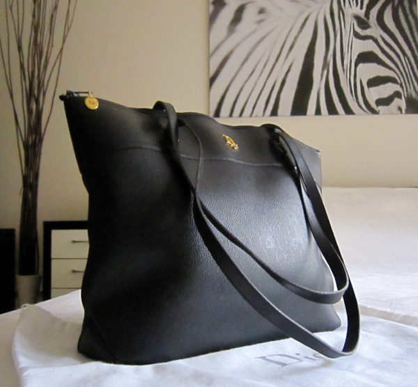 Christian Dior Vintage Leather Tote Bag