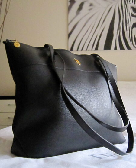 Christian Dior Vintage Leather Tote Bag