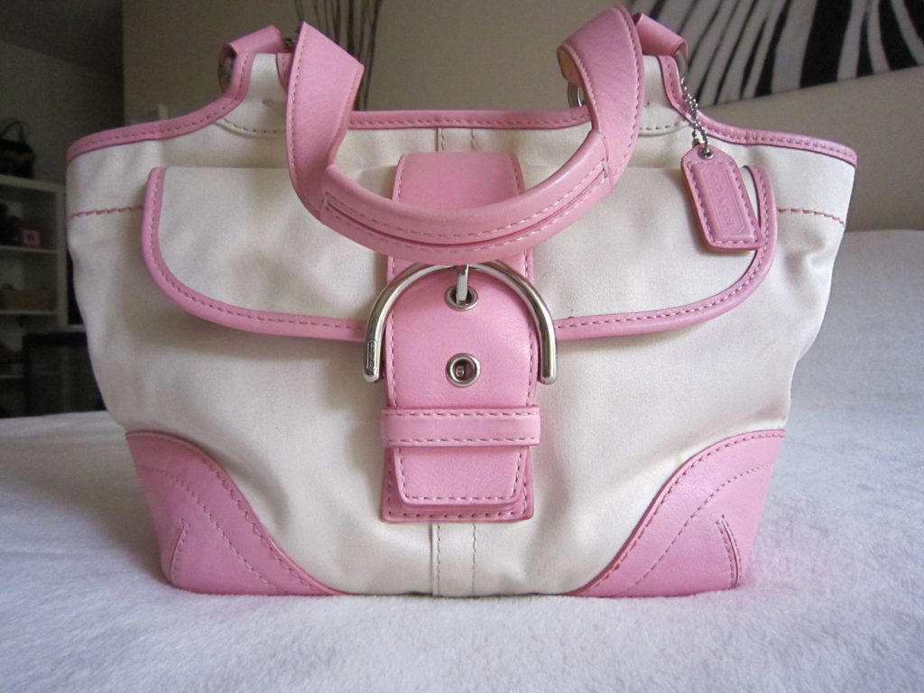 Coach 1882 Soho Twill Pink Tote