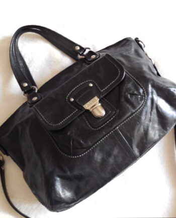 Coach Black Leather Kristin Handbag