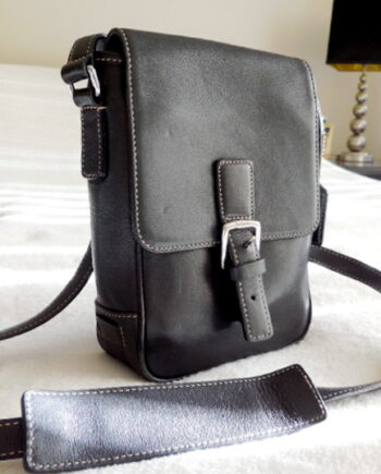 Coach Black Leather Messenger Bag