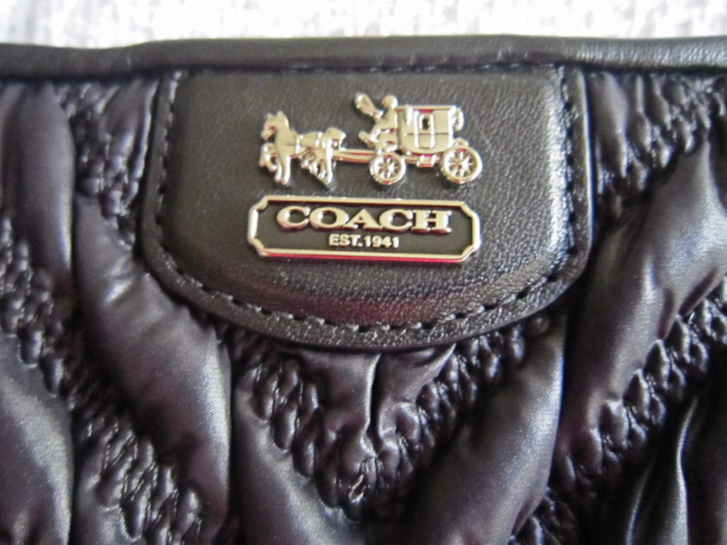 Coach Black Madison Gathered Handbag