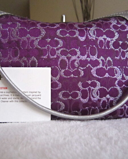 Coach Signature Purple Pochette