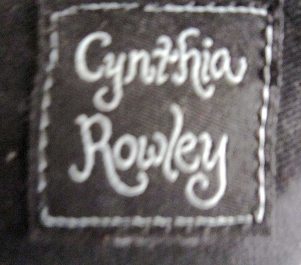 Cynthia Rowley Black Penny Gloss Patent Embossed Tote Bag