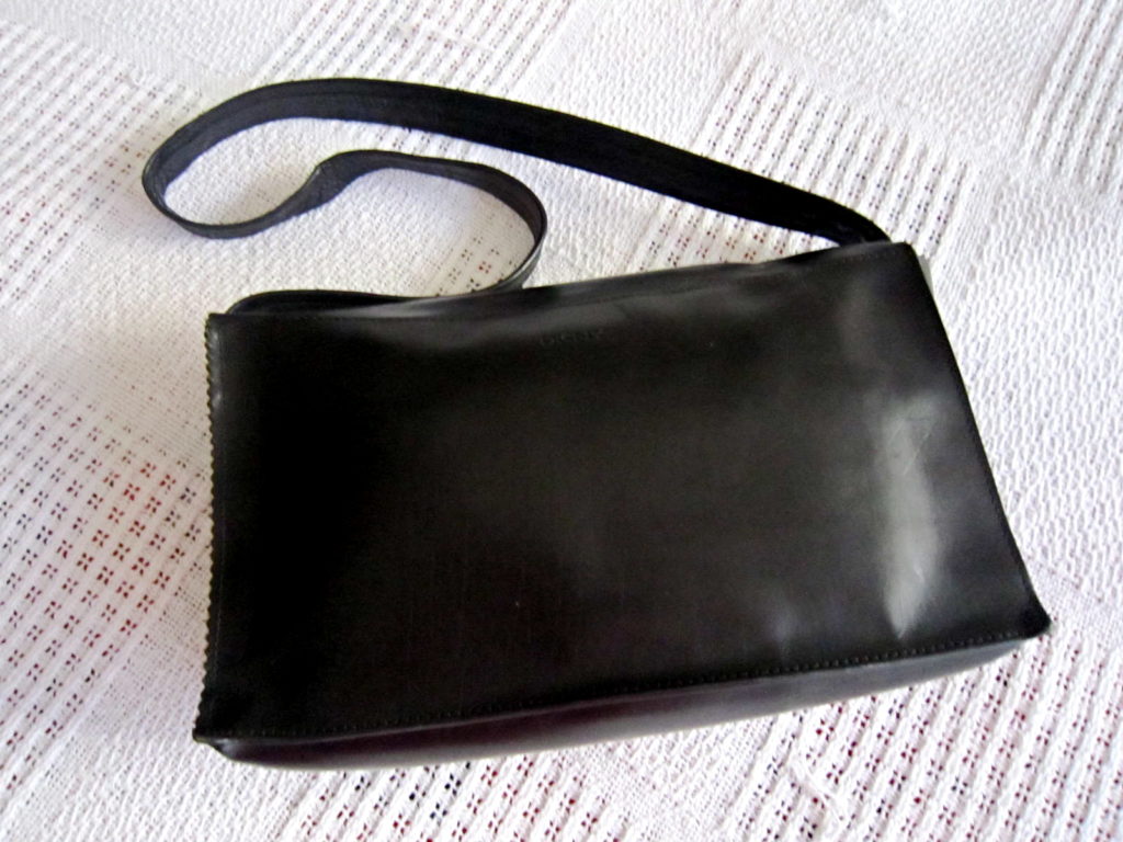 DKNY Black Leather Shoulder Bag