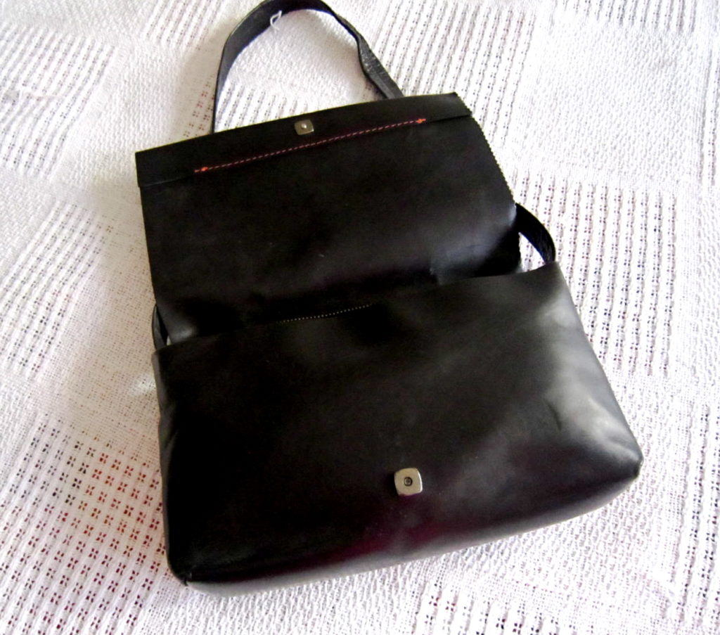 DKNY Black Leather Shoulder Bag