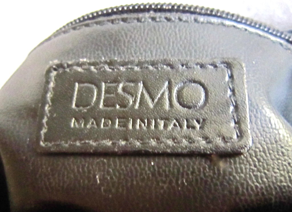 Desmo Black Snakeskin Leather Handbag