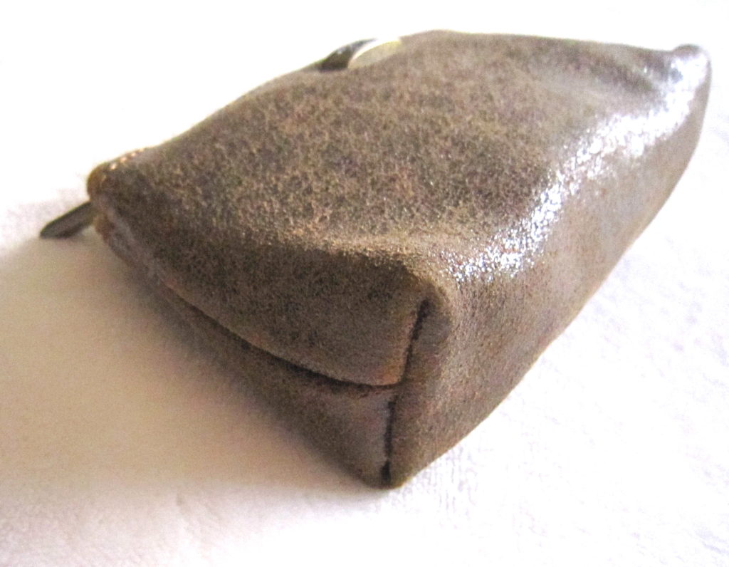 Ferchi Brown Leather Accessories Pouch