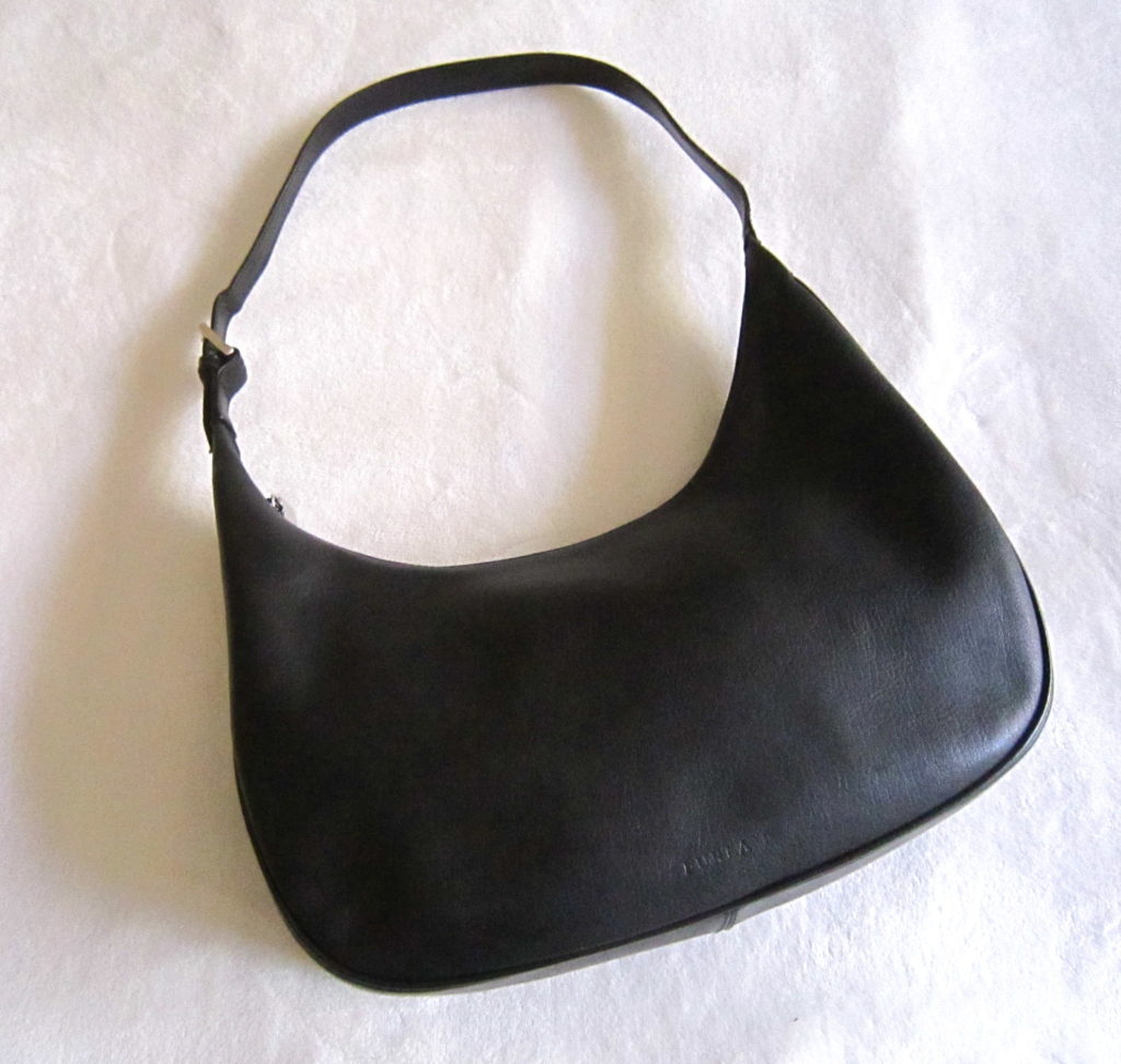 Furla Black Leather Hobo Bag