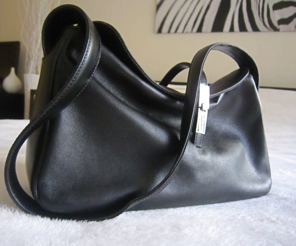 Furla Black Leather Hobo Bag