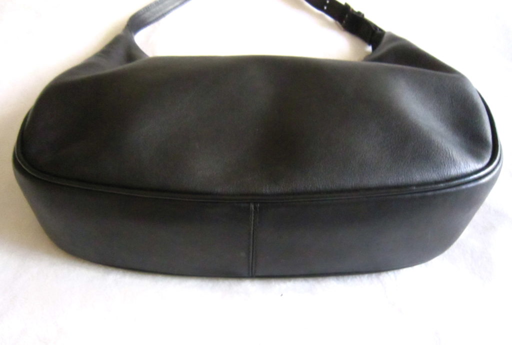 Furla Black Leather Hobo Bag