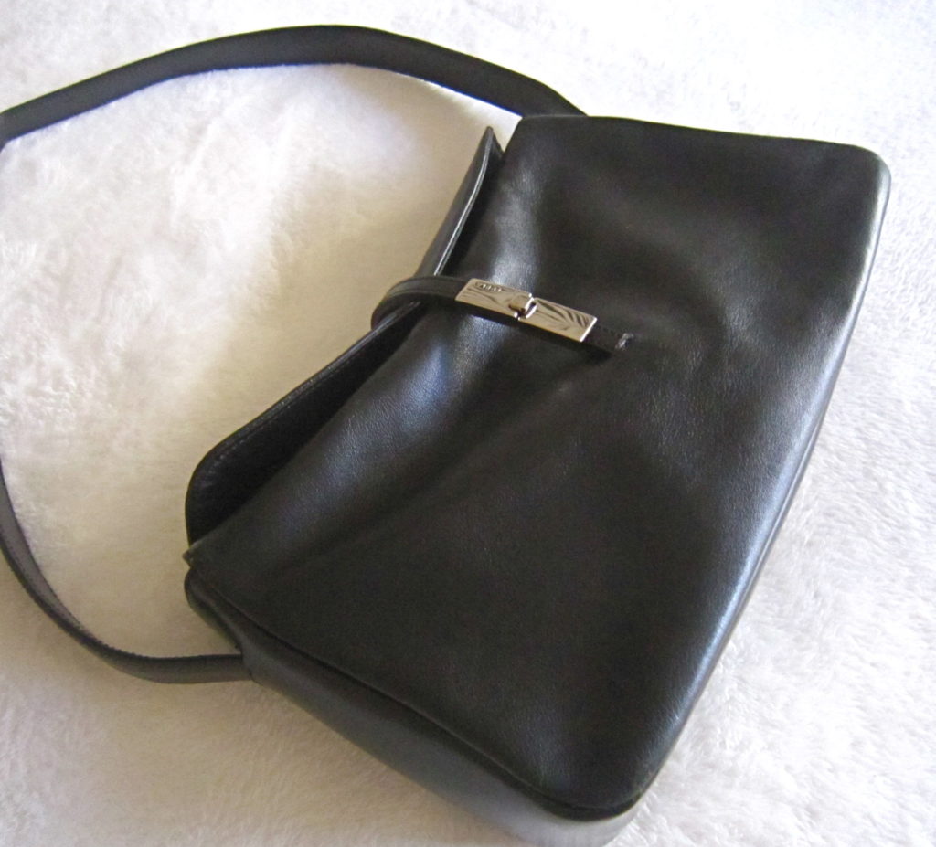 Furla Black Leather Hobo Bag