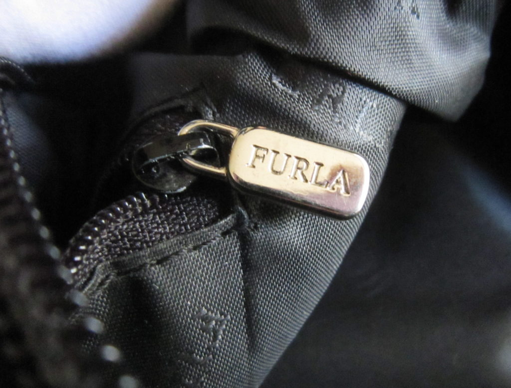 Furla Black Leather Hobo Bag