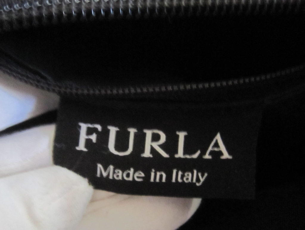 Furla Black Leather Hobo Bag