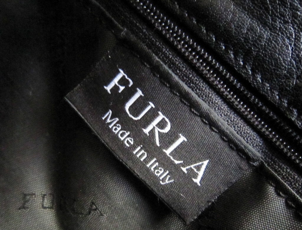 Furla Black Leather Hobo Bag