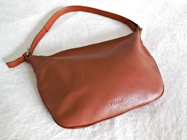 Furla Brown Leather Hobo Bag