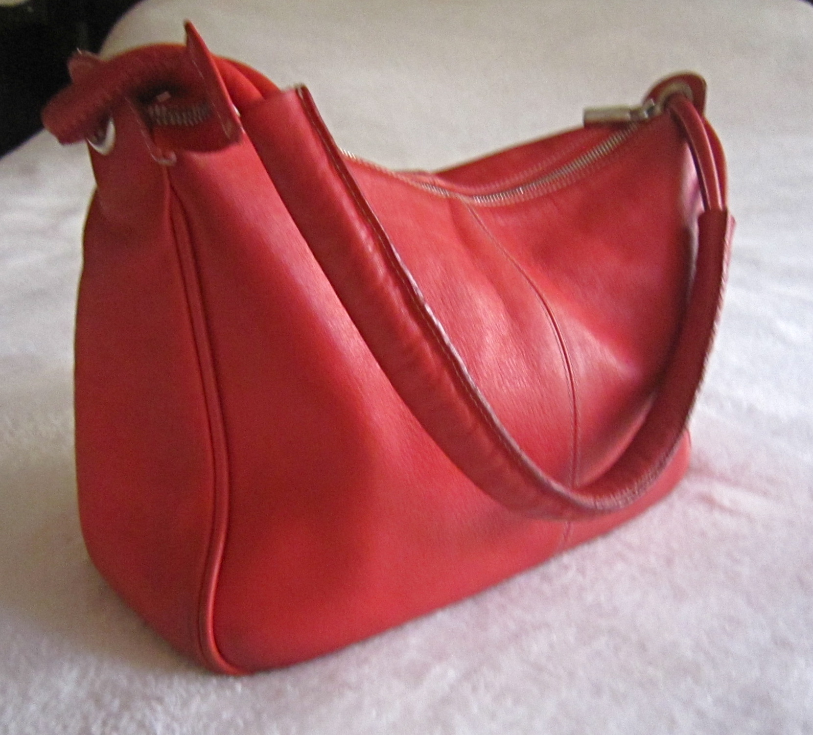 Furla Red Leather Shoulder Bag