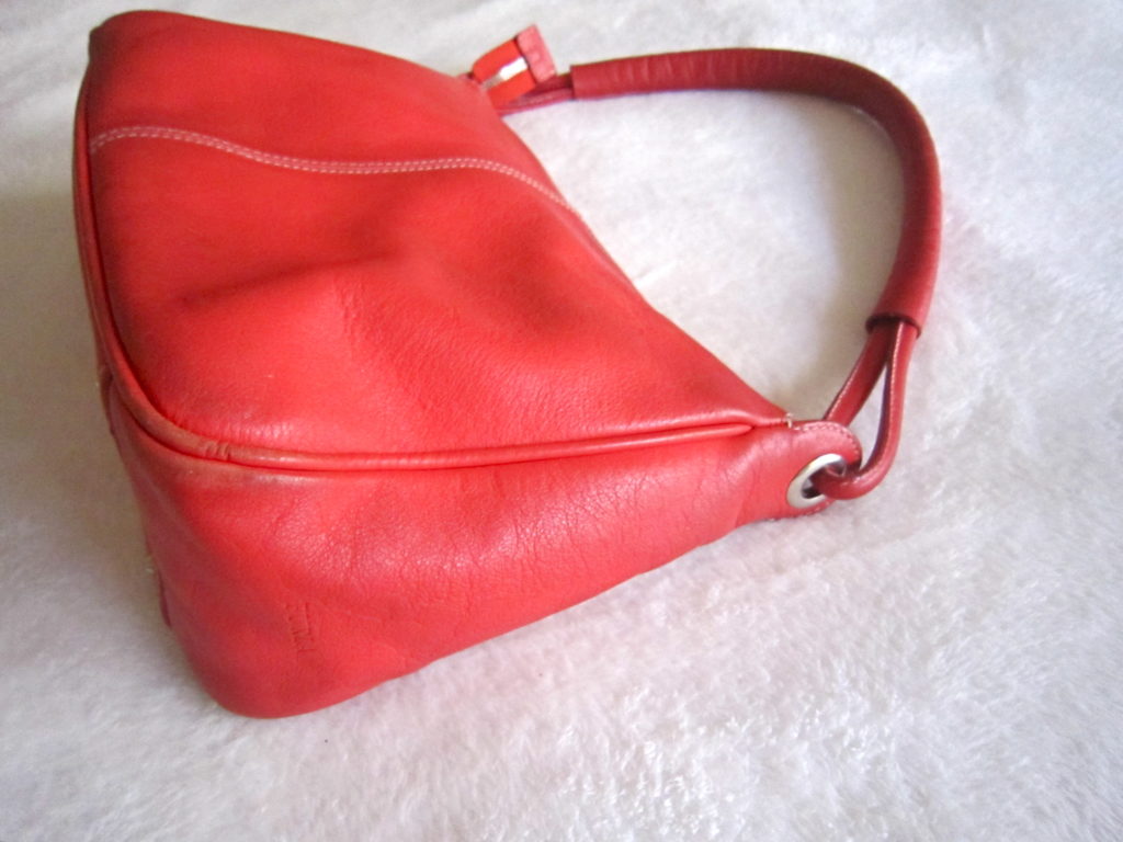 Furla Red Leather Shoulder Bag