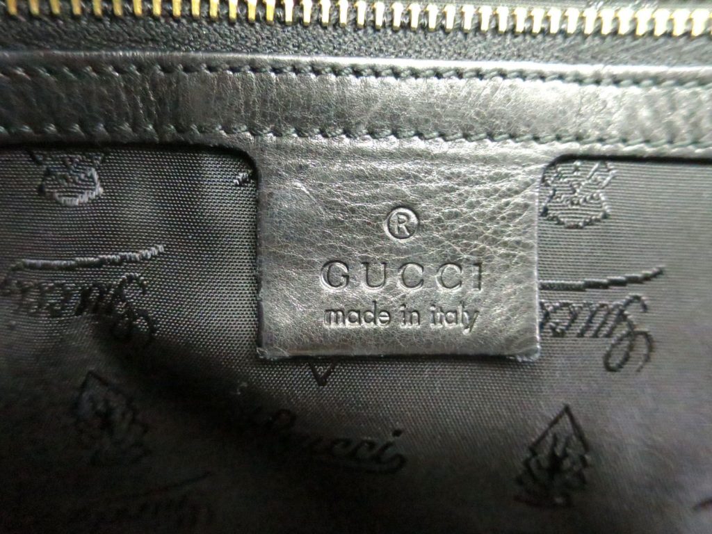 Gucci Black Patent Crystal Hysteria Medium Handbag