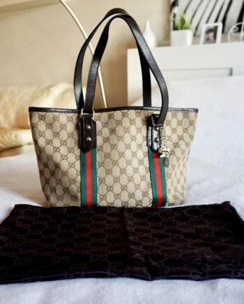 Gucci GG Canvas Charm Tote Bag