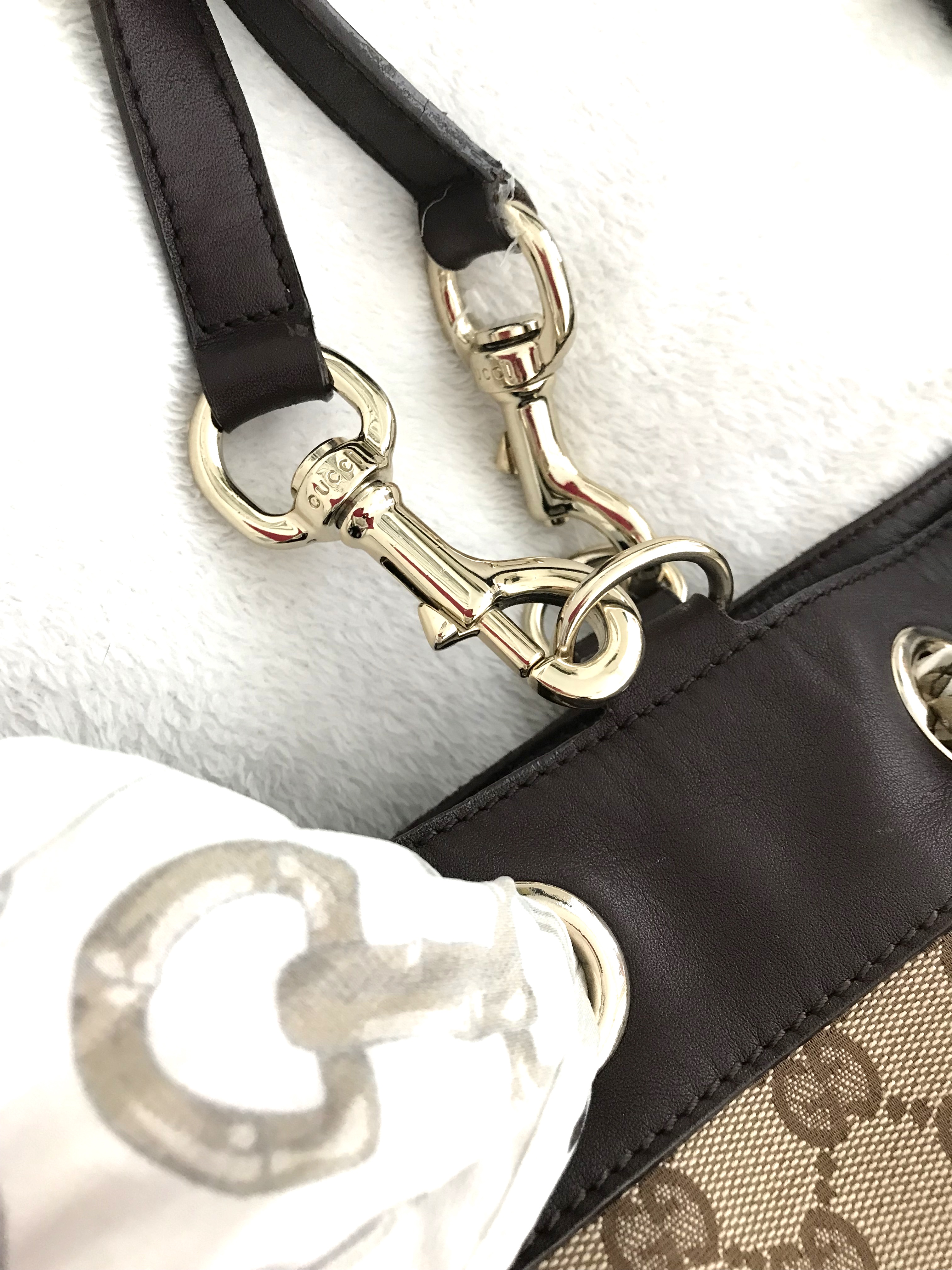 Gucci GG Canvas Positano Tote Bag (SHG-29859) – LuxeDH